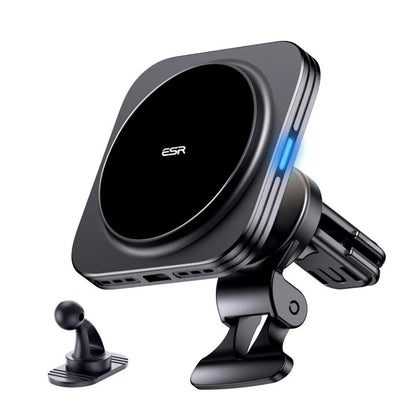 ESR HaloLock Vent Langaton Autolaturi, 15W, 1.67A, Musta