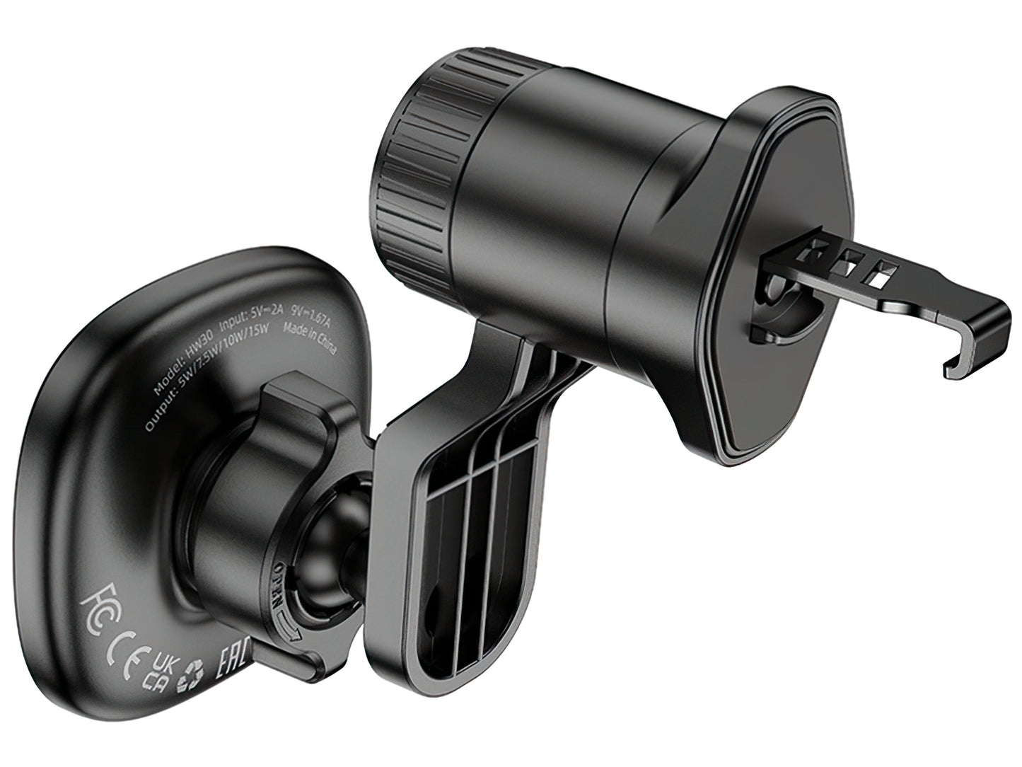 Autolaturi Langaton HOCO HW31, 15W, 1.67A, Musta