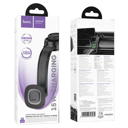 Autolaturi Langaton HOCO HW31, 15W, 1.67A, Musta