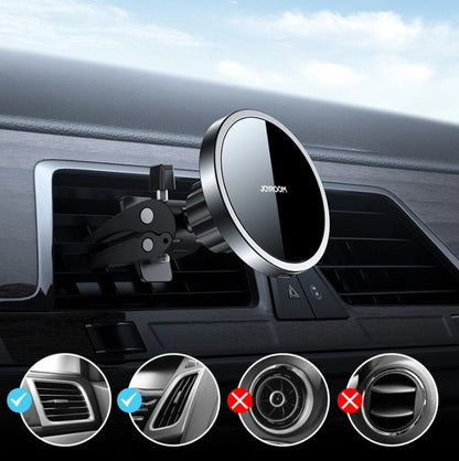 Langaton Autolaturi Joyroom JR-ZS240 Air Vent, 15W, 1.67A, Musta