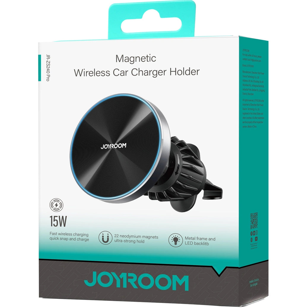 Langaton Autolaturi Joyroom JR-ZS240 Pro, 15W, 1.67A, Musta