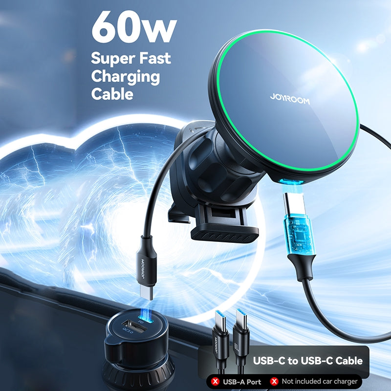Langaton Autolaturi Joyroom JR-ZS412, 15W, 1.67A, Musta