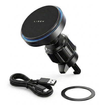 Lisen langaton autolaturi, 15W, 1.67A, musta YL0225070006