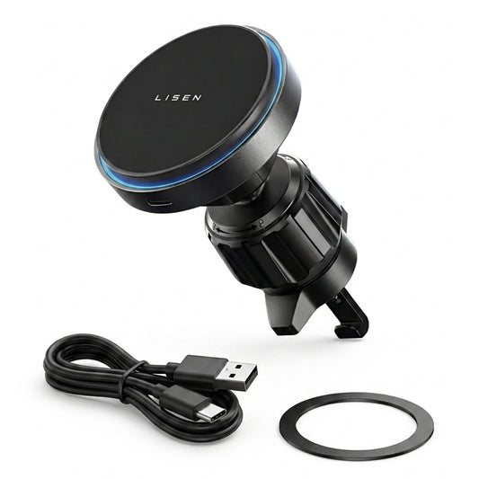 Lisen langaton autolaturi, 15W, 1.67A, musta YL0225070006