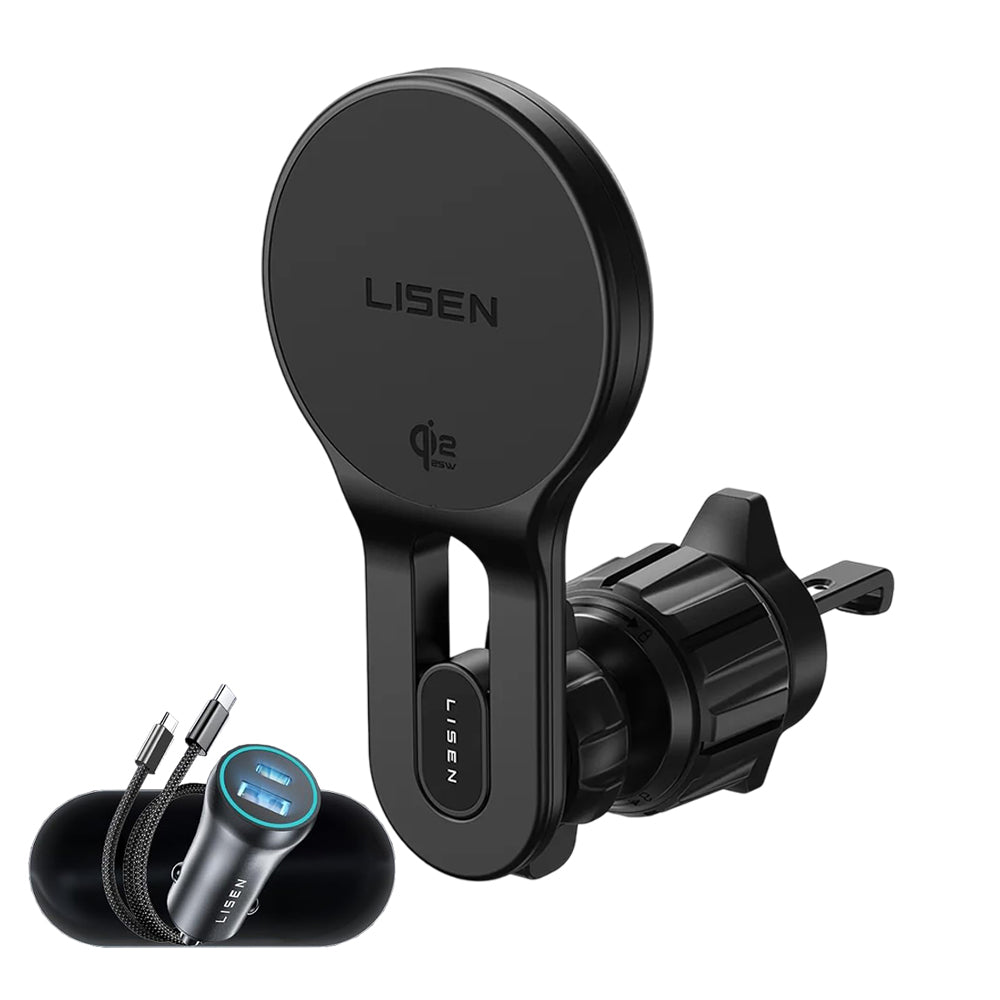 Lisen W704 Pro langaton autolaturi, 25W, musta YL0225090003