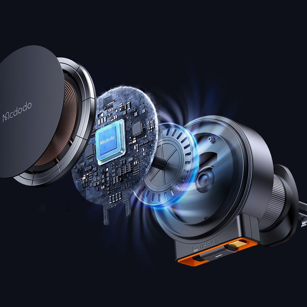 McDodo CH-0090 Wireless Car Charger, 15W, 1.67A, Black