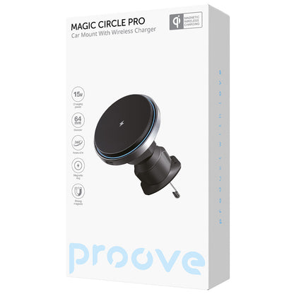 Proove Magic Circle Pro langaton autolaturi, 15W, 1.67A, musta WHMP15010001
