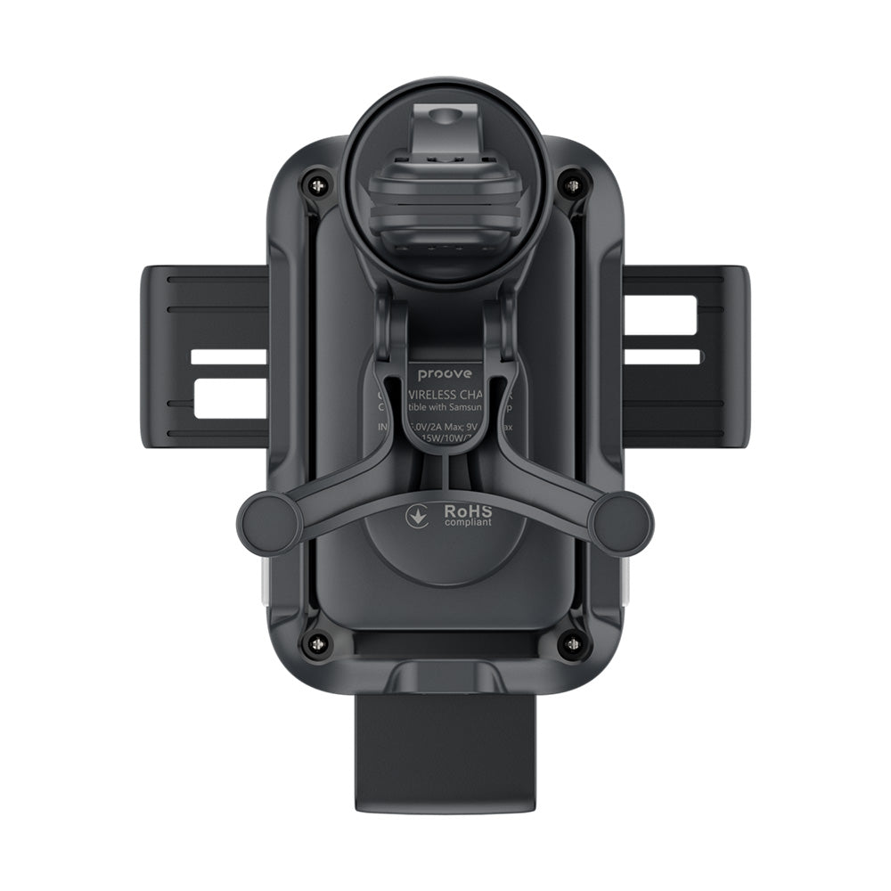 Auto Wireless Proove Triple Clamp -laturi, 15W, 1.67A, Musta WHTC15010001