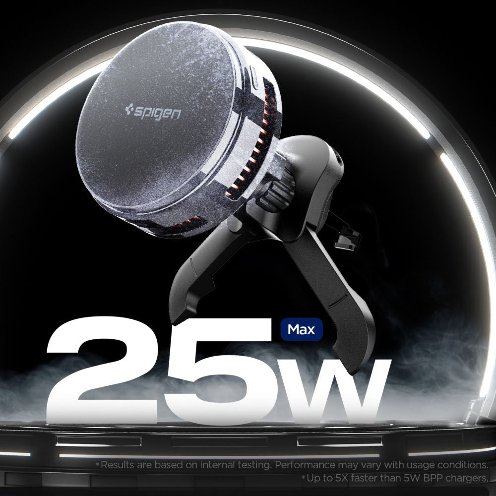 Langaton Autolaturi Spigen Essential, 25W, 1.67A, Musta