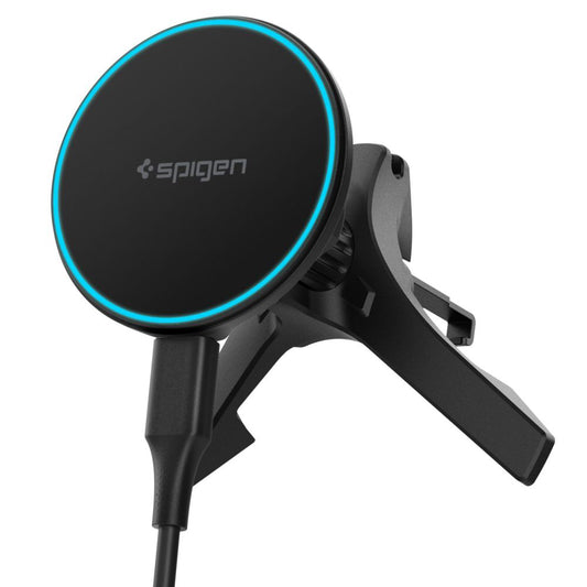 Spigen EV15MAQ Essential langaton autolaturi, 15W, 1.67A, Musta ACP10513