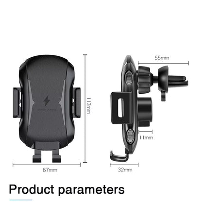 Langaton Autolaturi Techsuit CAPD032 Premium, 10W, 1.1A, Musta