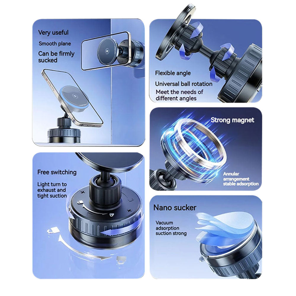 Langaton Autolaturi Techsuit HOLD253, 15W, 1.67A, Musta