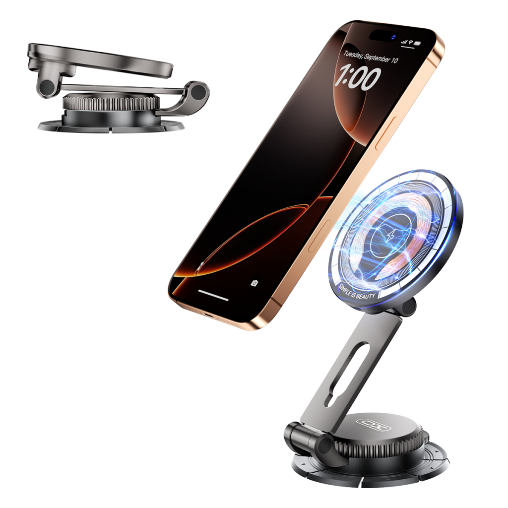 XO Design CX036 Langaton Autolaturi, 15W, 1.67A, Musta