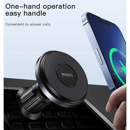 Yesido C190 langaton autolaturi, 15W, 1.67A, Musta