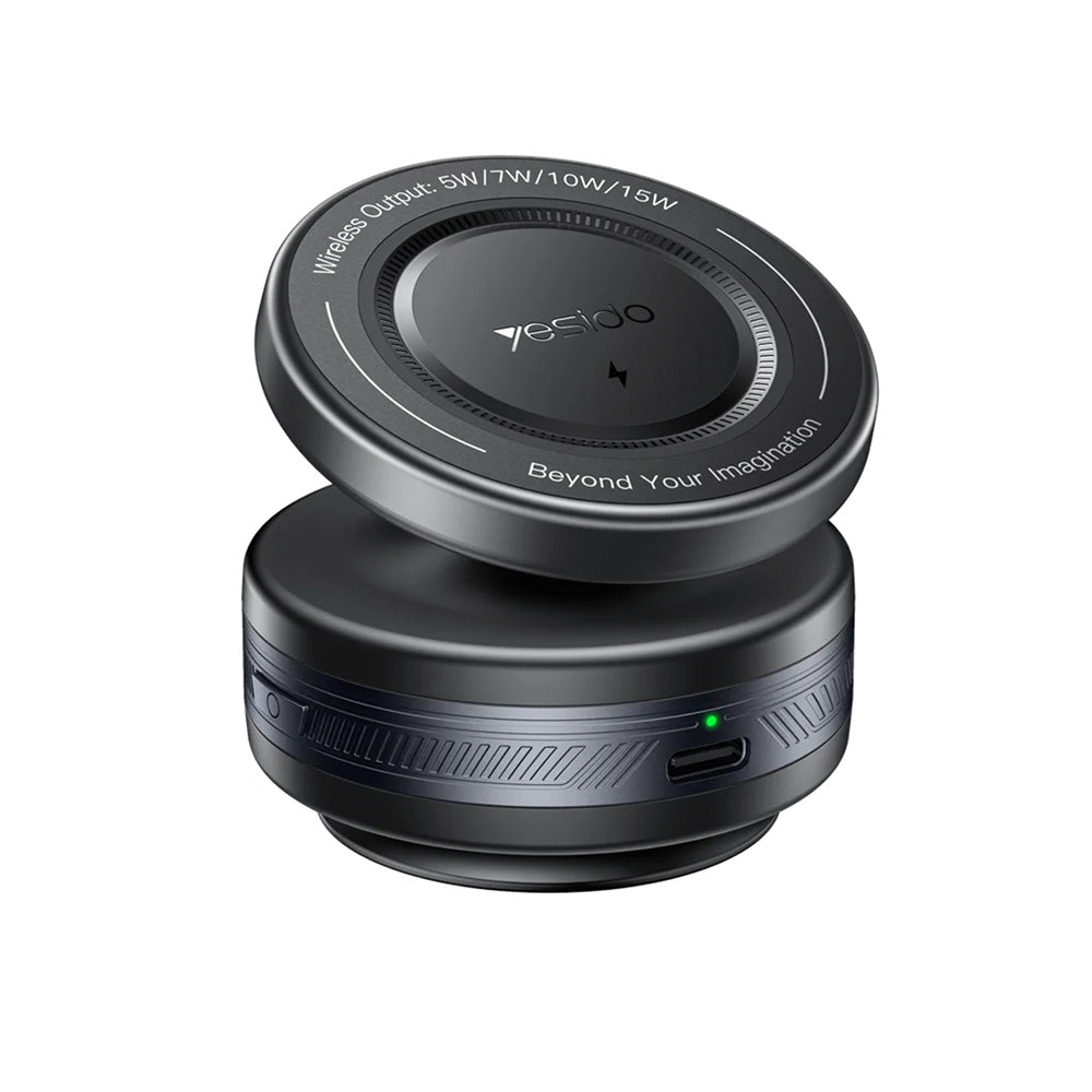 Yesido C310 Langaton Autolaturi, 15W, 1.67A, Musta