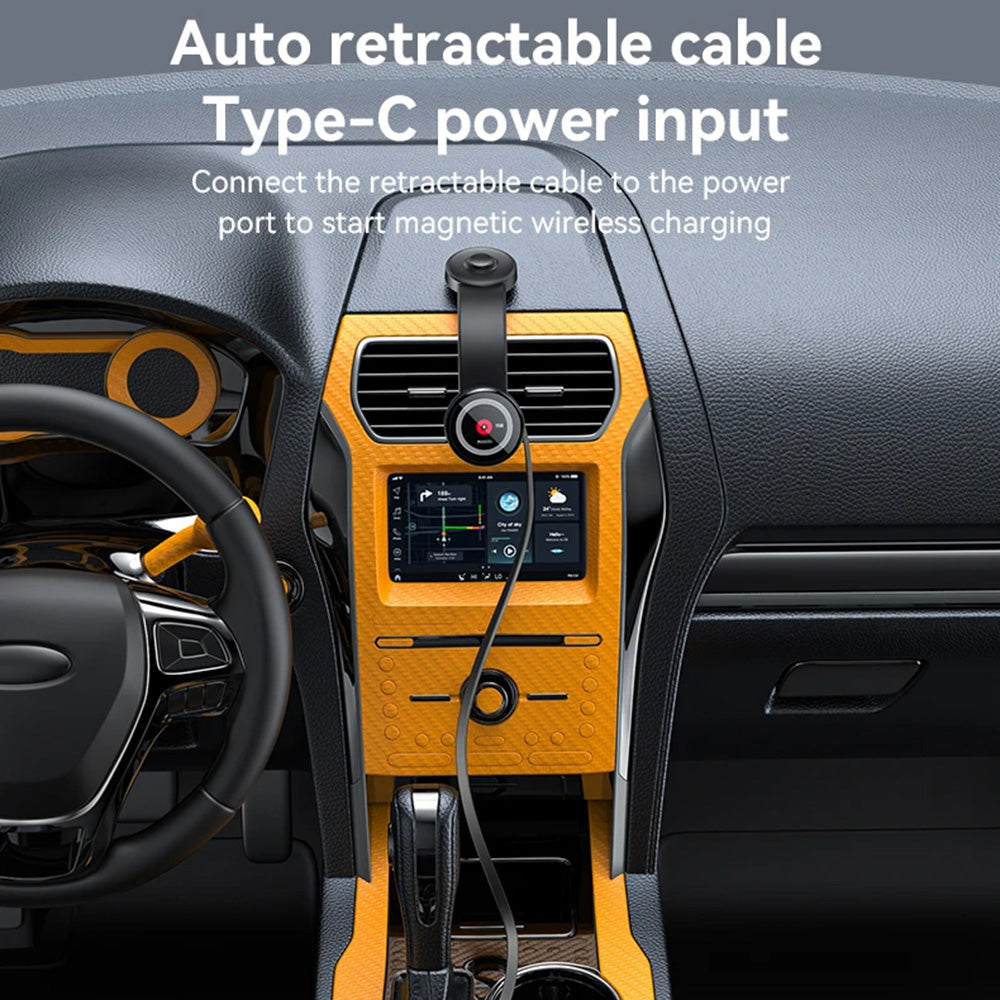 Yesido C314 langaton autolaturi, 15W, 1.67A, Musta