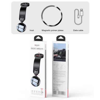 Wireless Car Charger Yesido C316, 15W, 1.67A, Black