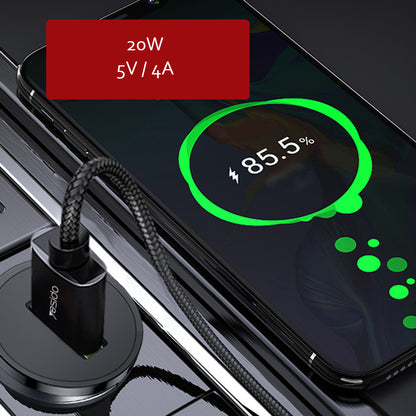 Autolaturi Yesido Y38, 18W, 3A, 1 x USB-A, Musta