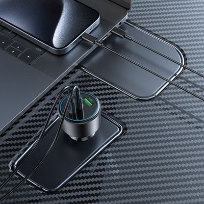 Autolaturi Yesido Y59, 200W, 5A, 1 x USB-A - 2 x USB-C, Musta