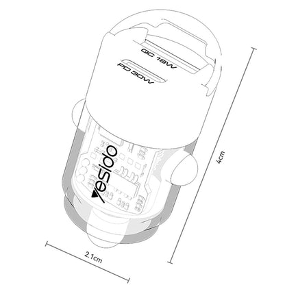 Autolaturi Yesido Y68, 30W, 3A, 1 x USB-A - 1 x USB-C, Musta