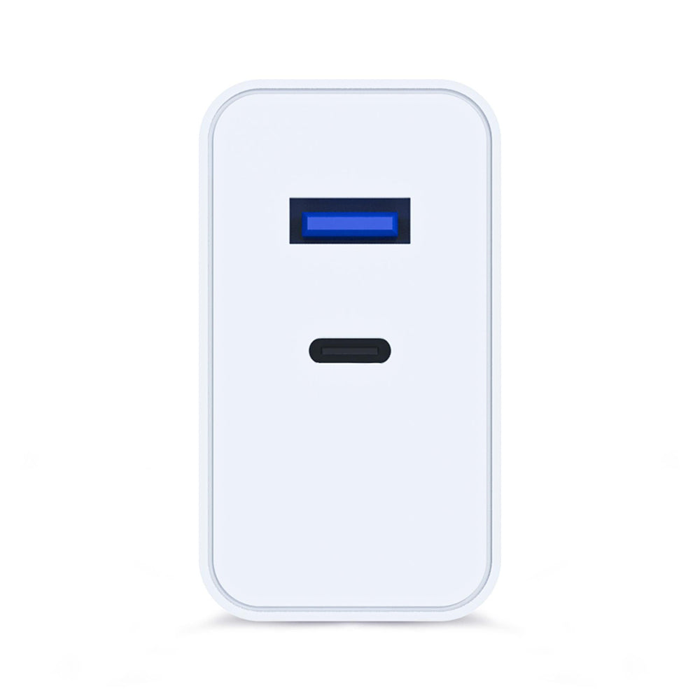 Verkkolaturi 3MK FlowPower, 45W, 1 x USB-A - 1 x USB-C, Valkoinen