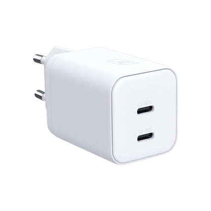 3MK Hyper verkkolaturi, 45W, 2 x USB-C, valkoinen