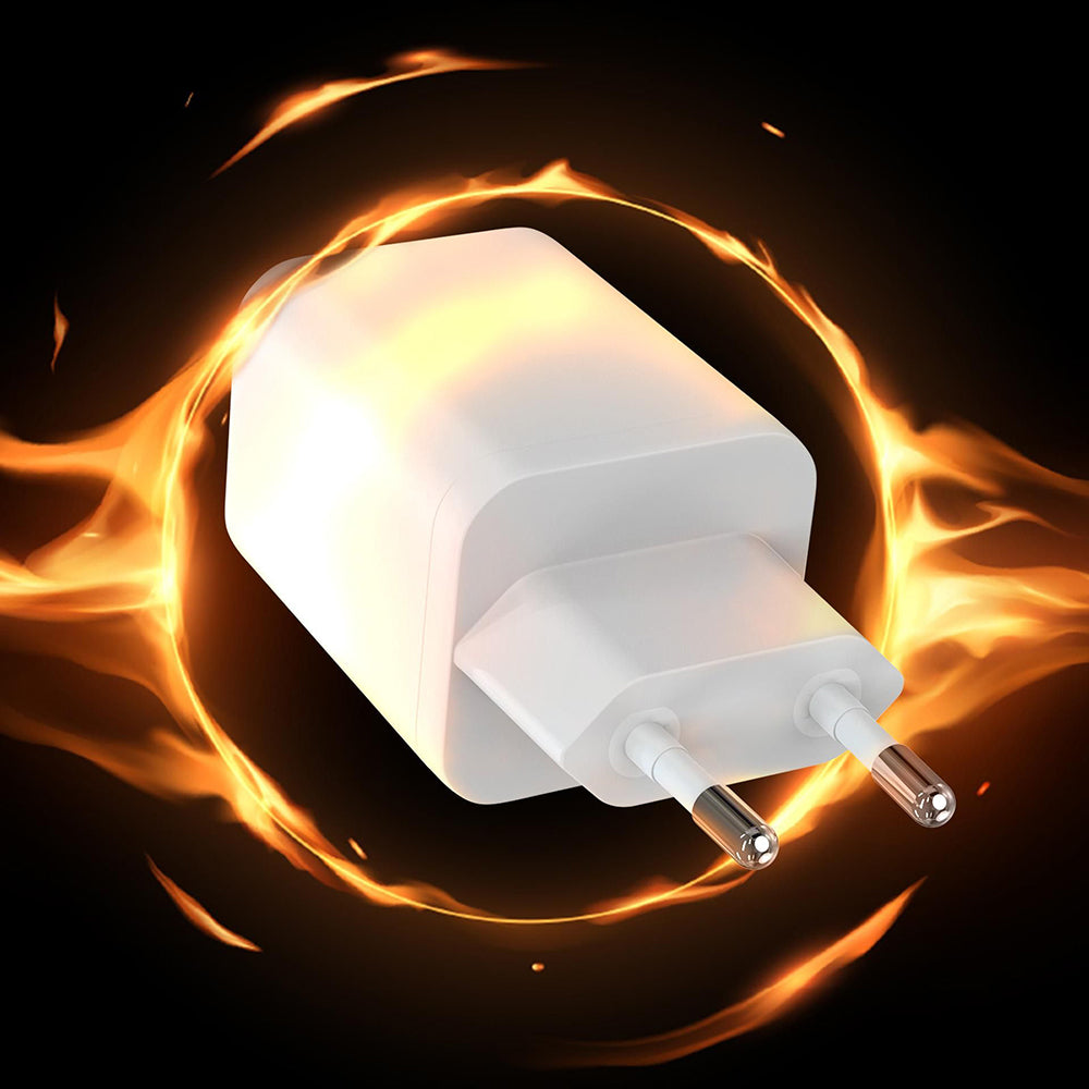 3MK Hyper verkkolaturi, 45W, 2 x USB-C, valkoinen