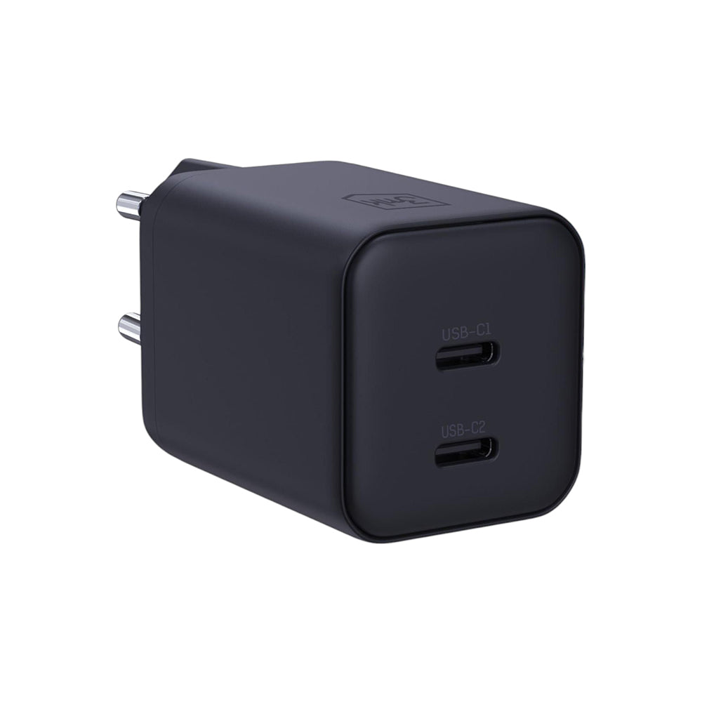 3MK Hyper verkkolaturi, 45W, 2 x USB-C, Musta