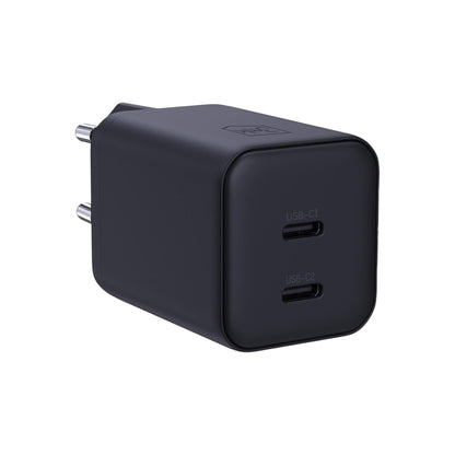 3MK Hyper verkkolaturi, 45W, 2 x USB-C, Musta