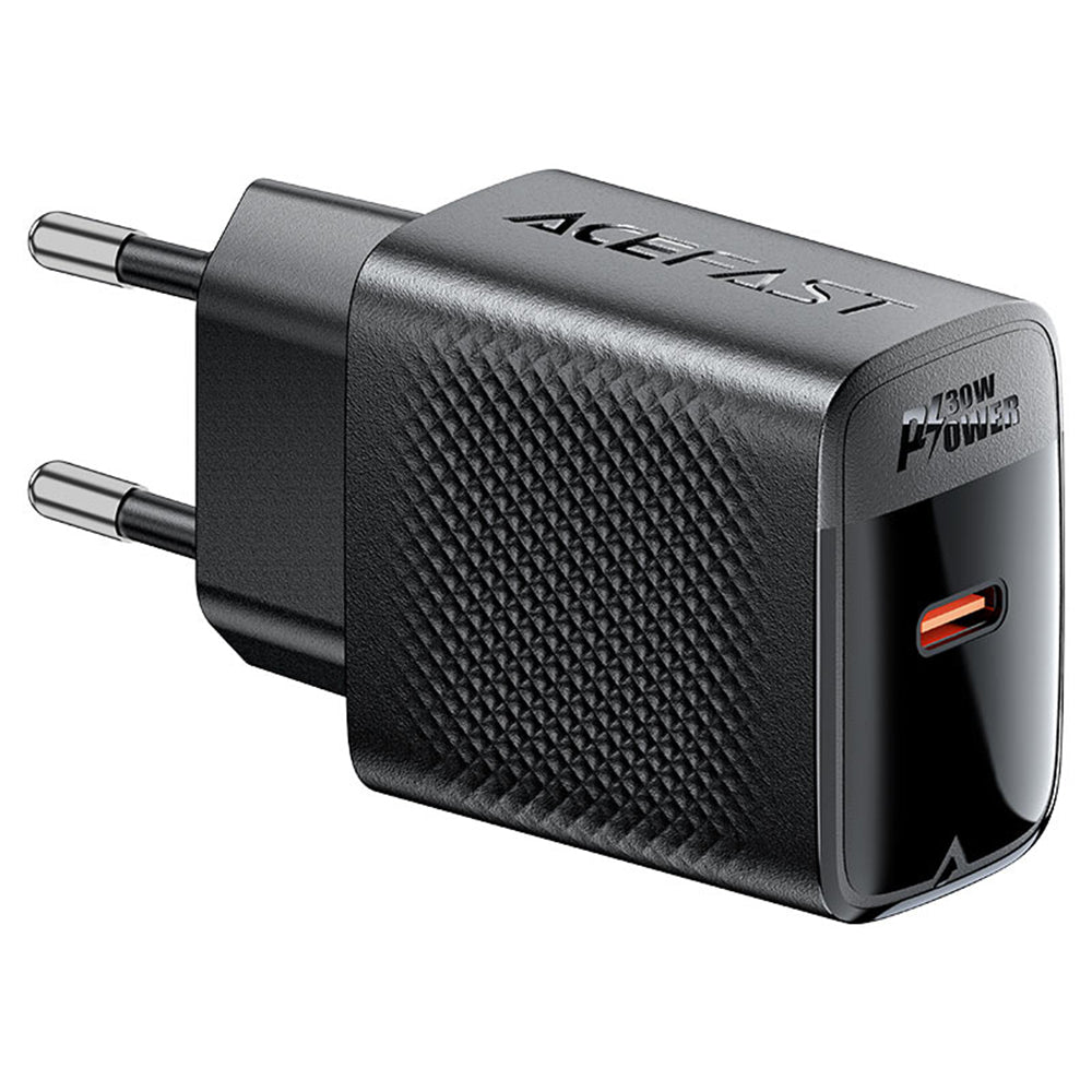 Verkkolaturi Acefast A102, 30W, 3A, 1 x USB-C, Musta