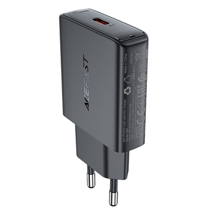 Verkkolaturi Acefast A65, 20W, 3A, 1 x USB-C, Musta