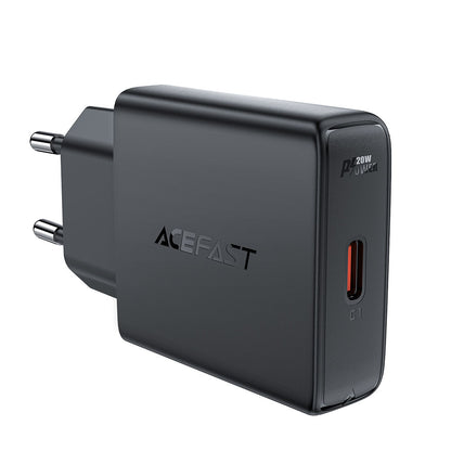 Verkkolaturi Acefast A65, 20W, 3A, 1 x USB-C, Musta