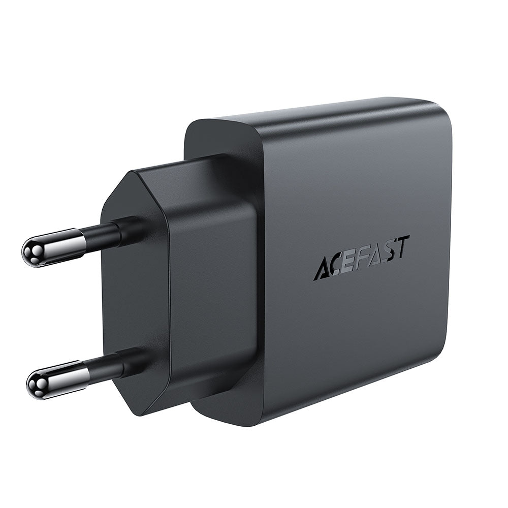 Verkkolaturi Acefast A69, 30W, 3A, 1 x USB-A - 1 x USB-C, Musta