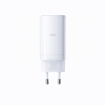Allity-verkkolaturi. ATC-01-65WACC Fast, 65W, 3.25A, 1 x USB-A - 2 x USB-C, Valkoinen
