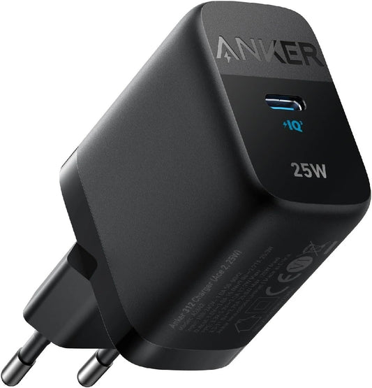 Anker 312 Ace verkkolaturi, 25W, 1 x USB-C, Musta A2642G11