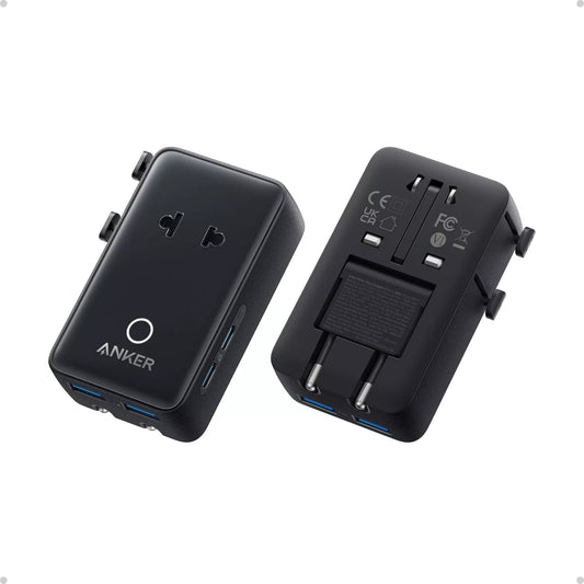 Anker Nano Travel -verkkolaturi, 20W, 3A, 2 x USB-A - 2 x USB-C, Musta A9215H11