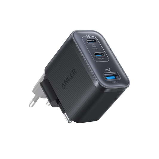 Anker Nano -verkkolaturi, 70W, 3.5A, 1 x USB-A - 2 x USB-C, Musta A121AL11