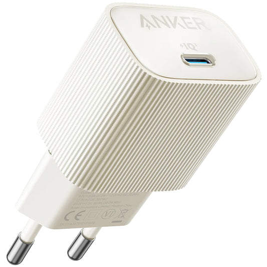 Verkkolaturi Anker 511 Nano 4, 30W, 3A, 1 x USB-C, valkoinen A2337G21 