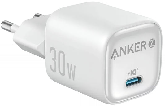 Anker Zolo -verkkolaturi, 30W, 3A, 1 x USB-C, Valkoinen A2698G21
