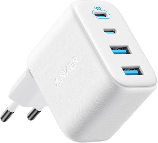 Anker Zolo verkkolaturi, 50W, 3A, 2 x USB-A - 2 x USB-C, Valkoinen