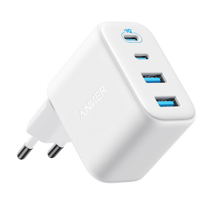 Anker Zolo verkkolaturi, 50W, 3A, 2 x USB-A - 2 x USB-C, Valkoinen A121EG21