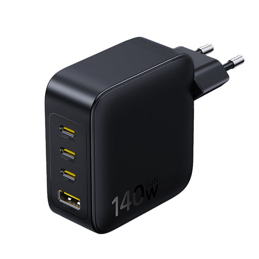Baseus EnerFill FH11 -verkkolaturi, 140W, 5A, 1 x USB-A - 3 x USB-C, Musta E0121J00