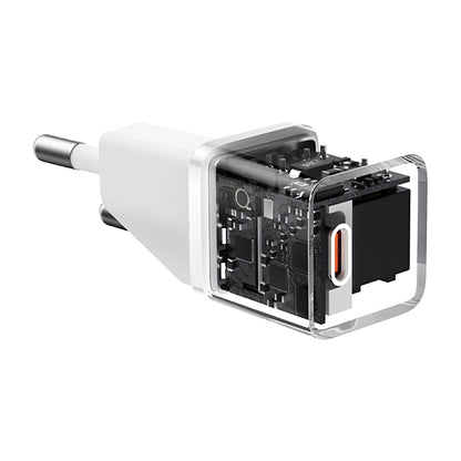 Baseus GaN5S verkkolaturi GaN5S, 20W, 3A, 1 x USB-C, valkoinen P1016250503213-00 