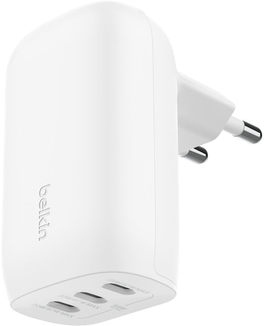 Belkin BoostCharge verkkolaturi, 67W, 3A, 3 x USB-C, Valkoinen WCC002vfWH
