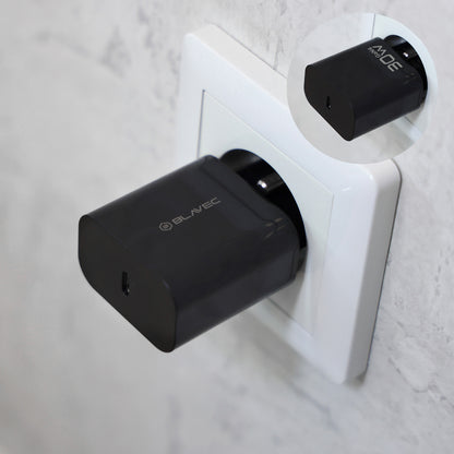 Blavec BC-14 -verkkovirtalaturi, 30 W, 3 A, 1 x USB-C, musta
