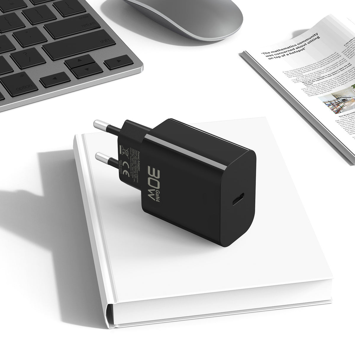Blavec BC-14 -verkkovirtalaturi, 30 W, 3 A, 1 x USB-C, musta
