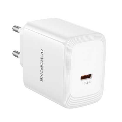 Borofone BN33 Fuente verkkolaturi, 40W, 1 x USB-C, valkoinen