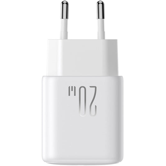 Verkkolaturi USB-C-kaapelilla Joyroom JR-TCF20, 20W, 3A, 1 x USB-C, Valkoinen