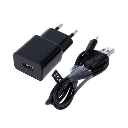 MaXlife MXTC-01 mikroUSB-kaapelilla varustettu verkkolaturi, 10.5W, 2.1A, 1 x USB-A, Musta