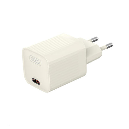Verkkolaturi USB-C-kaapelilla XO Design L148, 30W, 3A, 1 x USB-C, Beige
